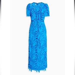 MoniqueLluillier  size 10 topaz floral lace dress with cutouts.